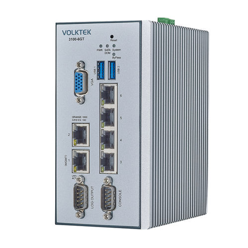 Firewall industrial - 3100-6GT-I - Volktek - en riel DIN