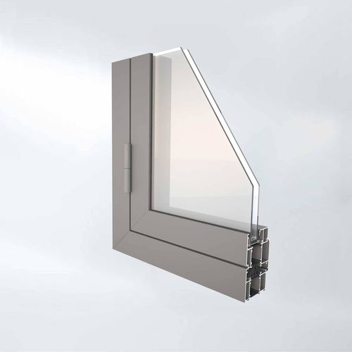Perfil de aluminio - W-50 - Alufar LLC - rectangular / de marcos / para ventana