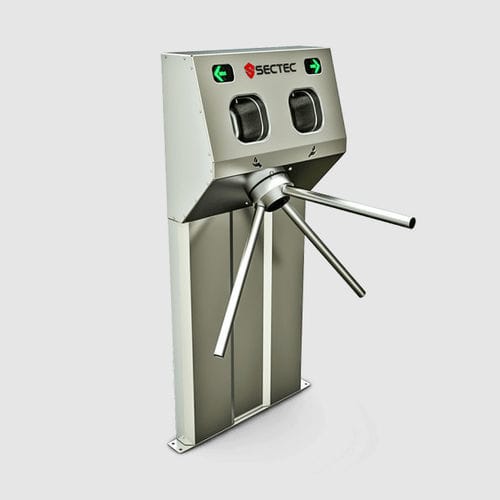 Torniquete de media altura - SCT100 - Sectec Security Technology - de desinfección / de tres brazos