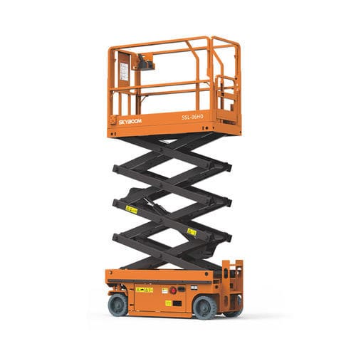 Plataforma elevadora de tijera con ruedas - SSL-06HD - Changsha Skyboom Heavy Industry - autopropulsada / alimentada por batería / para uso en interiores y exteriores