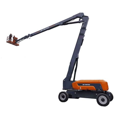 Cesta articulada con ruedas - SAL-38J - Changsha Skyboom Heavy Industry - con motor de combustión / para astillero naval / para obra