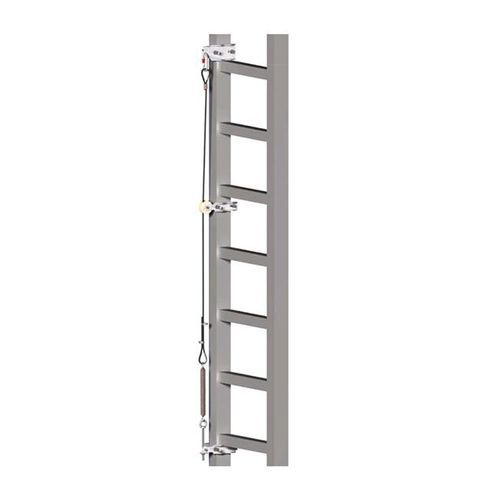 Línea de vida vertical - 4100 01 40 - Net Mak Metal Makine San. Ve Tic. Ltd. Sti. - anticaída / para trabajo en alto