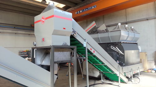 Destrozador primario - MS 48-200 IT - ISVE - de 1 eje / para residuos médicos / con papel separador