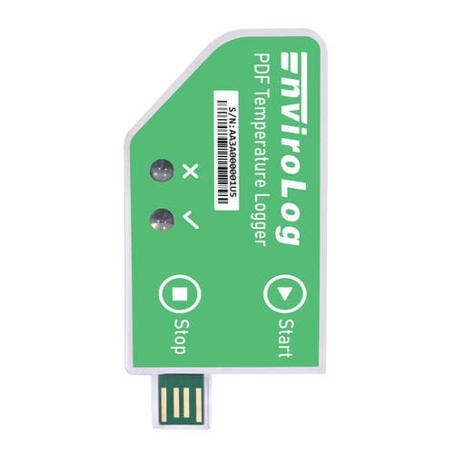 Registrador de datos de temperatura - EV-16 - envirolog - USB / sin pantalla / de uso alimentario