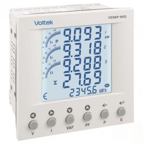 Dispositivo de medición de potencia multifunción - VE96P - Voltek Energy Limited - digital / empotrable / monofásico