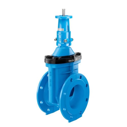 Válvula de compuerta - 4000ELE3 - Hawle - con volante / con actuador eléctrico / para agua