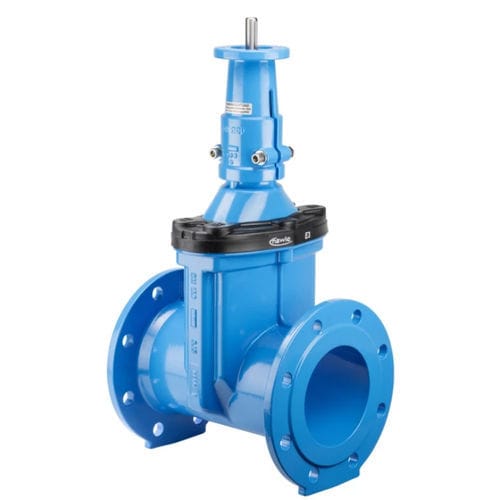 Válvula de compuerta - 4700ELE3 - Hawle - eléctrica / para agua / con brida