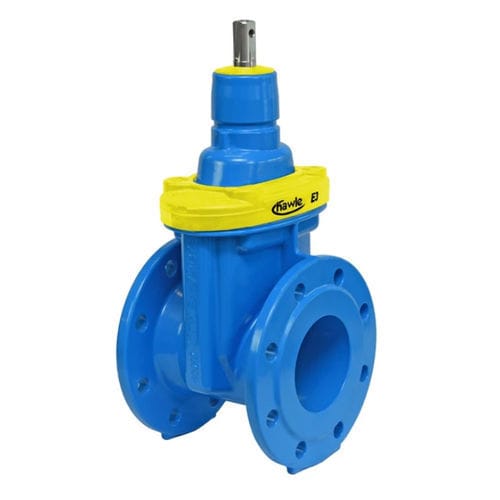 Válvula de compuerta - 4005E3 - Hawle - manual / para gas / con brida