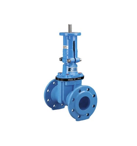 Válvula de compuerta - 4700ELE2 - Hawle - con actuador eléctrico / para agua / con brida