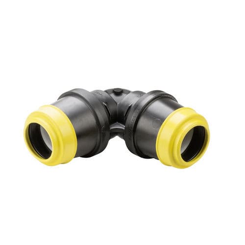 Racor para gas - 6425 - Hawle - rápido / codo de 90º / DIN