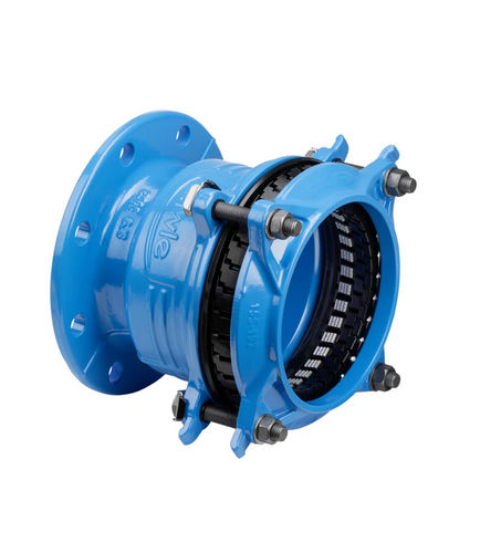 Adaptador hidráulico para tubos - 7994 - Hawle - con brida / de acero / recto