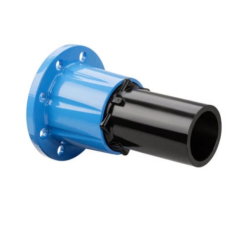 Adaptador hidráulico para tubos - 0310 - Hawle - con brida / de acero inoxidable / de hierro