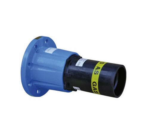 Adaptador hidráulico para tubos - 0315 - Hawle - con brida / recto / DIN