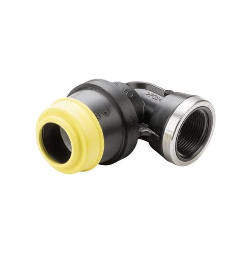 Racor para gas - 6435 - Hawle - rápido / codo de 90º / ISO