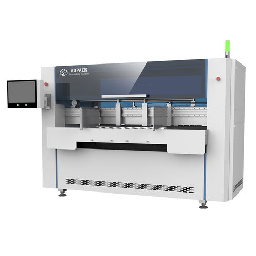 Máquina de fabricación de cajas ondulada - BM1800-Mini - AOPACK LTD. - regular ranurada / automática
