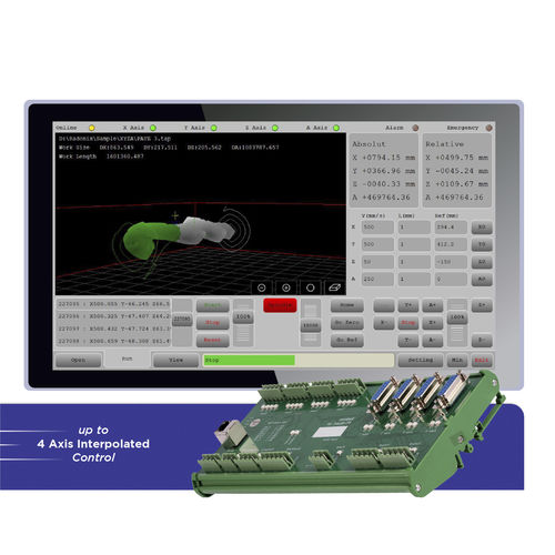 Interfaz de software CNC - XYZA Router - Radonix Technology - 4 ejes / para máquina de tratamiento de madera / para tornos