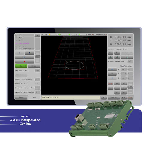 Interfaz de software CNC - XYZ Pipe Cutter - Radonix Technology - 3 ejes / con control de altura de antorcha / para máquina de corte por plasma
