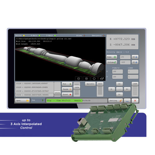 Interfaz de software CNC - XZ Woodturning - Radonix Technology - 2 ejes / para máquina de tratamiento de madera / para tornos