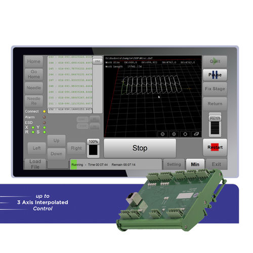 Interfaz de software CNC - XY Sewing - Radonix Technology - 2 ejes / para máquina de coser