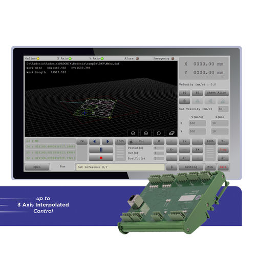 Interfaz de software CNC - XY Cutter - Radonix Technology - 2 ejes / para máquina de corte por plasma / para máquina de corte