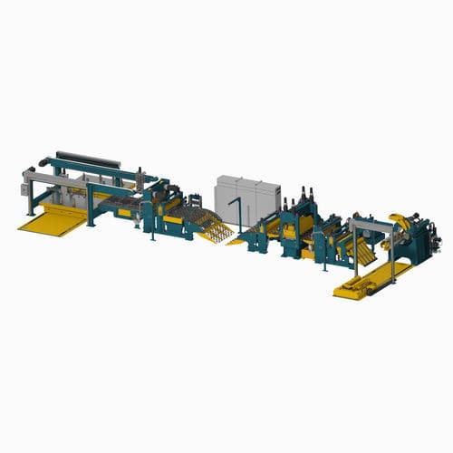 Línea de corte de cuchilla - DEVELOPPEMENT PROJETS INDUSTRIELS (DPI) - para metal / de chapa / de paneles