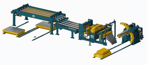 Línea de corte transversal de hoja rotativa - DEVELOPPEMENT PROJETS INDUSTRIELS (DPI) - con guillotina / para metal / de chapa