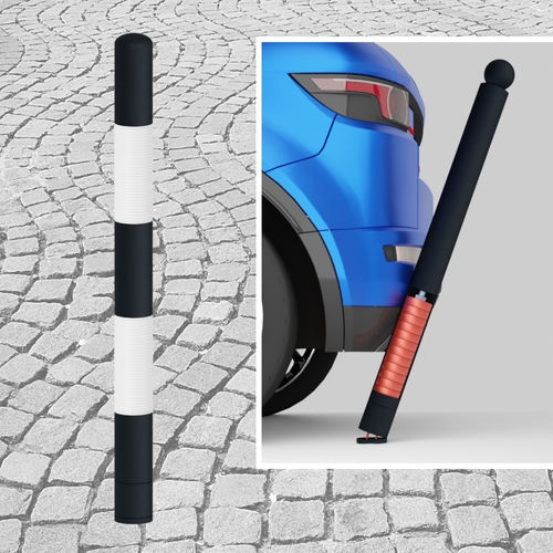 Borne eléctrico para espacio público - OLLI – Black - Saedi Srl
