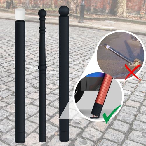 Bolardo fijo flexible - Saedi Srl - de acero / de estacionamiento