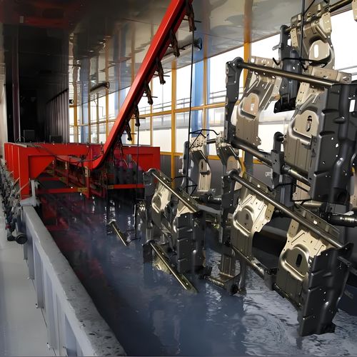Línea de revestimiento automática - Xiangyang Jingtu Anti corrosion Materials Co., Ltd - de superficie / para piezas pequeñas / por cataforesis