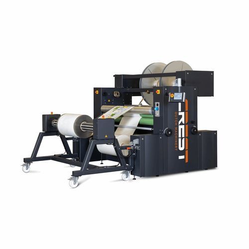 Máquina de laminado de rodillo a rodillo - R2R - Crest Dutch Machinery - automatizada / con cortadora longitudinal / industrial