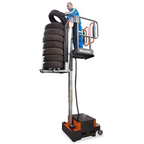 Preparador de pedidos VNA - E5 Tires - Elevah - eléctrico / elevador de horquilla / vertical