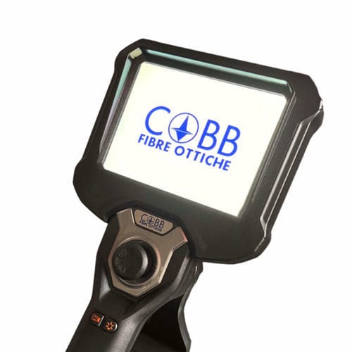 Video-endoscopio flexible - LHC-DUAL VISION - Cobb Fibre Ottiche Srl - para máquinas / de depósito / para la inspección de canalizaciones