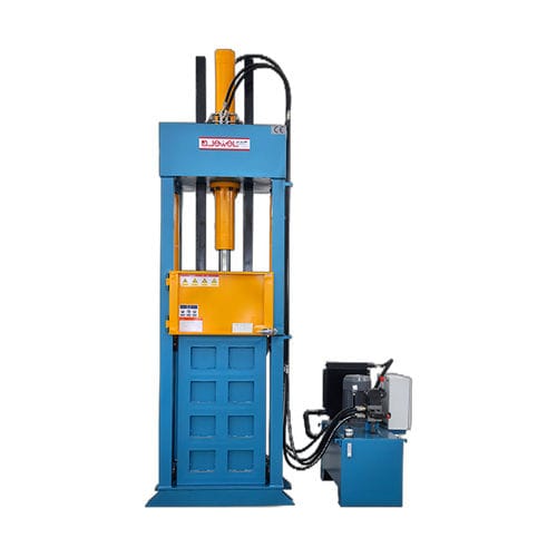 Prensa de balas para textiles - JP30LT - SHANGHAI JEWEL TECH CO.,LTD - vertical / semiautomática / monobloque
