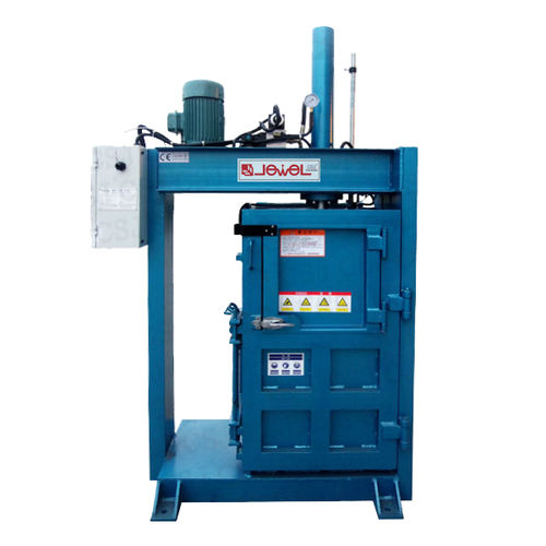 Prensa de balas para textiles - JP-10SN - SHANGHAI JEWEL TECH CO.,LTD - vertical / semiautomática / hidráulica