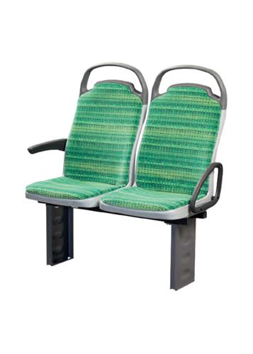 Asiento de tren clásico - TYP9142 - Pilot Sitzsysteme GmbH - doble / con reposabrazos / con redecilla para revistas