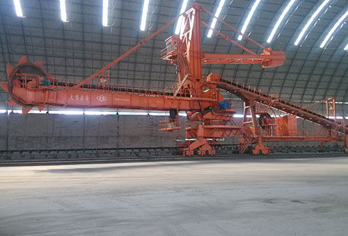 Apiladora-recogedora con rodetes de ruedas de cangilones - TAIYUAN HEAVY INDUSTRY CO.,LTD - de mástil