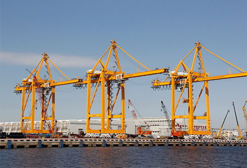 Pórtico para contenedores - TAIYUAN HEAVY INDUSTRY CO.,LTD - con neumáticos