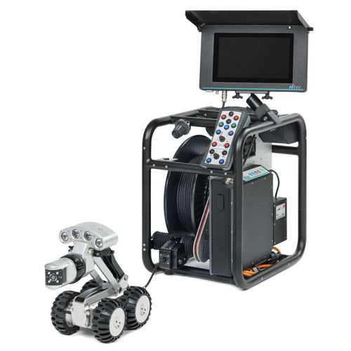 Robot de inspección con ruedas - RiDrive - VIDEOCLEAN - con mando a distancia