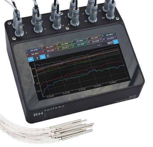 Sistema de medición de temperatura - PT12 - RH Systems - antirrobo / multivías / de alta precisión