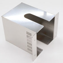 Chapa decorativa - AGENCY ASSIST INC. - de acero inoxidable / 3D