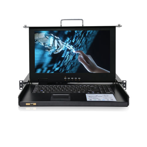 Switch KVM en bastidor - RGD-KVM-1508HD-VGA - Key Technology Rugged System Limited - con teclado / digital / con pantalla LCD
