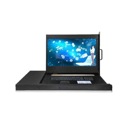 Switch KVM en bastidor - RGD-KVM-21508HD-VGA - Key Technology Rugged System Limited - con teclado / digital / con pantalla LCD