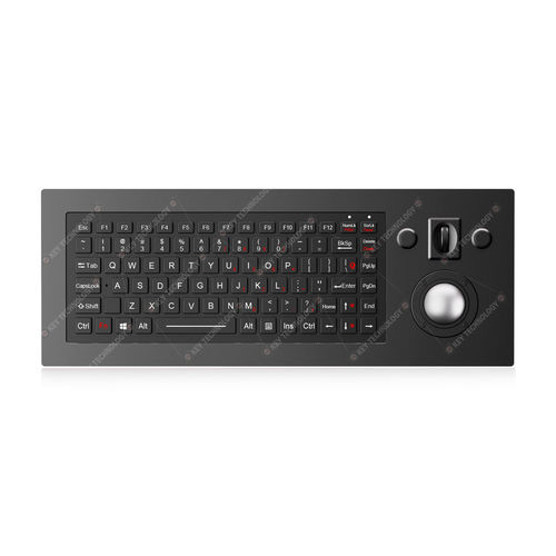 Teclado empotrable - K-TEK-M400-150-OTB-AVR-RM-FN-BL-151B-BT-DWP - Key Technology Rugged System Limited - de tecla mecánica / 88 teclas / con ratón integrado de 2 teclas