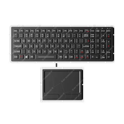 Teclado de mesa - K-TEK-M327KP-FN-BL-NV-151B-DWP+M127TP - Key Technology Rugged System Limited - de tecla mecánica / 101 teclas / con ratón integrado de 2 teclas