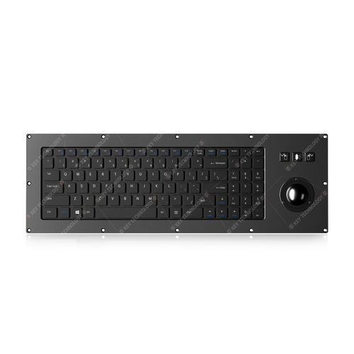 Teclado empotrable - K-TEK-V455-38-MTB-AVR-KP-FN-SC-BT - Key Technology Rugged System Limited - con interruptores de tijera / 98 teclas / con ratón integrado de 3 teclas