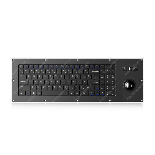 Teclado empotrable - K-TEK-V455-38-MTB-KP-FN-SC-BT - Key Technology Rugged System Limited - con interruptores de tijera / 98 teclas / con ratón integrado de 3 teclas