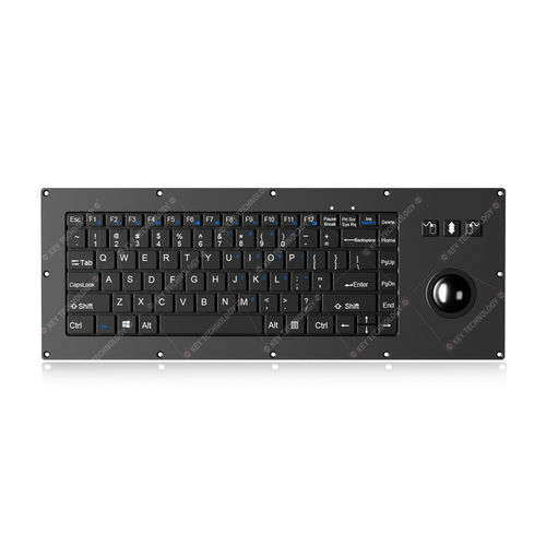 Teclado empotrable - K-TEK-V405-38-MTB-FN-SC-BT - Key Technology Rugged System Limited - con interruptores de tijera / 86 teclas / con ratón integrado de 3 teclas