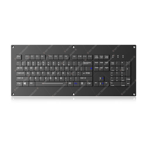 Teclado empotrable - K-TEK-V418KP-FN-SC-BL-BT - Key Technology Rugged System Limited - con interruptores de tijera / 104 teclas / para aplicaciones nucleares