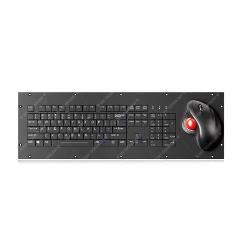 Teclado empotrable - K-TEK-V530-OTB-KP-FN-SC-BL-BT - Key Technology Rugged System Limited - con interruptores de tijera / 104 teclas / con trackball
