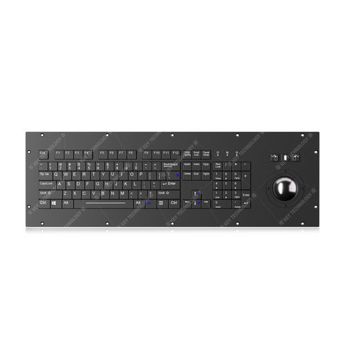 Teclado empotrable - K-TEK-V530-50-MTB-AVR-KP-FN-SC-BL-BT - Key Technology Rugged System Limited - con interruptores de tijera / con ratón integrado de 3 teclas / 104 teclas